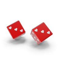 Red Heart Dice PNG & PSD Images