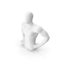 White Torso Male Mannequin PNG & PSD Images