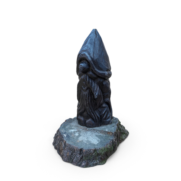 Wood Gnome Figurine PNG & PSD Images