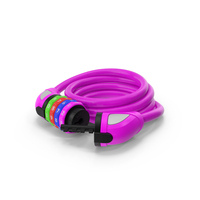 Pink Open Bicycle Lock PNG & PSD Images