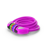 Bicycle Lock Pink Close PNG & PSD Images