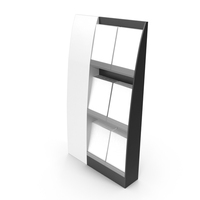 Black And White Advertising Flyer Stand PNG & PSD Images