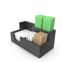 Black Coffee Condiment Organizer PNG & PSD Images