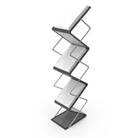 Black Advertising Display Stand with Flyers PNG & PSD Images