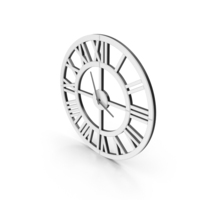 White Wall Clock PNG & PSD Images