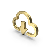 Cloud Download Symbol PNG & PSD Images