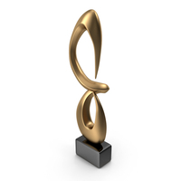 Decorative Abstract Figure Bronze PNG & PSD Images