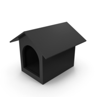 Plastic Dog House Black PNG & PSD Images