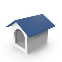 Plastic Dog House Blue And White PNG & PSD Images