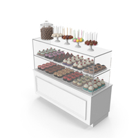 Glass Case In A Pastry Shop PNG & PSD Images