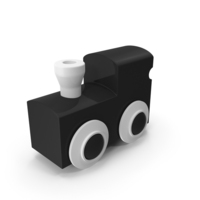 Plastic Black And White Train PNG & PSD Images
