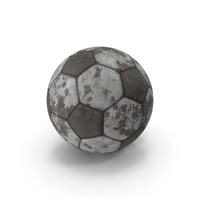 Soccer Ball Low Poly Worn Dirty PNG & PSD Images