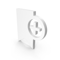 Add Book Mark Icon White PNG & PSD Images