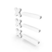 Checklist Cross Icon White PNG & PSD Images