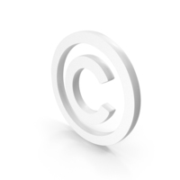 Copyright Icon White PNG & PSD Images