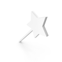 Halloween Magic Star Stick Icon White PNG & PSD Images