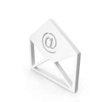 White Mail Icon PNG & PSD Images