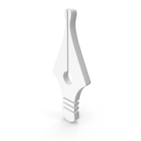 Ink Pen Nib Icon White PNG & PSD Images