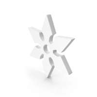 Shuriken Icon White PNG & PSD Images