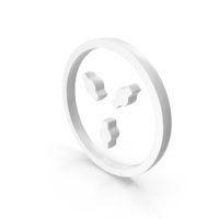 Out Line Power Socket Icon White PNG & PSD Images