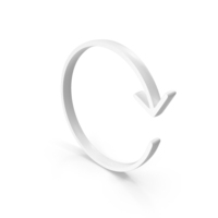 Refresh Reload Icon White PNG & PSD Images