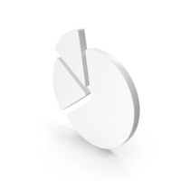 Pie Chart Icon White PNG & PSD Images