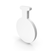 Chemical Test Tube Icon White PNG & PSD Images