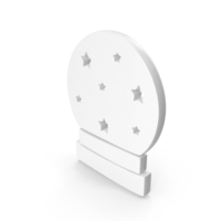 Christmas Snow Globe Icon White PNG & PSD Images