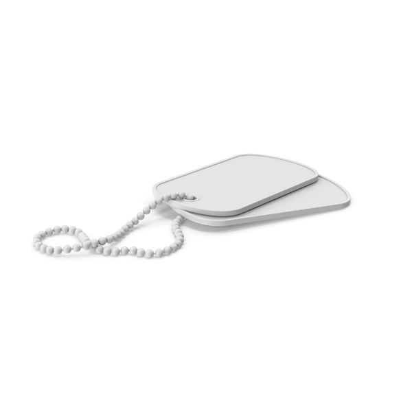 White Dog Tags PNG & PSD Images