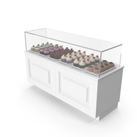Cakes Showcase in a Pastry Shop PNG & PSD Images