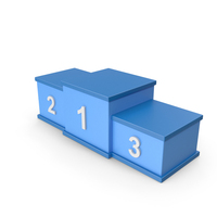 Winners Podium Blue PNG & PSD Images