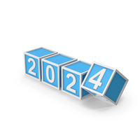 Blue 2023 To 2024 Symbol PNG & PSD Images