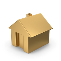 Gold House Icon PNG & PSD Images