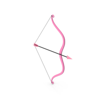Pink Arrow And Bow PNG & PSD Images