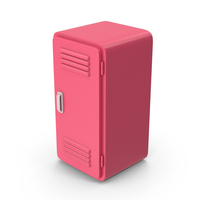 Pink Cartoony Locker PNG & PSD Images