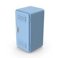Blue Cartoony Locker PNG & PSD Images