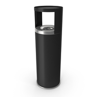 Black Office Ashtray Trash Bin PNG & PSD Images