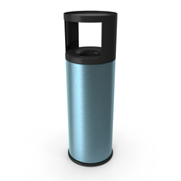 Office Ashtray Trash Bin Blue PNG & PSD Images