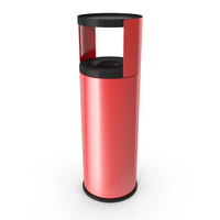 Office Ashtray Trash Bin Red PNG & PSD Images