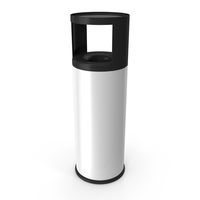 Office Ashtray Trash Bin White PNG & PSD Images
