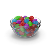 Colored Jelly Candies In Bowl PNG & PSD Images