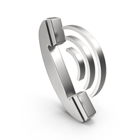 Silver Telephone Symbol PNG & PSD Images