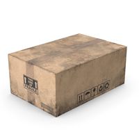 Cardboard Box Worn Closed PNG & PSD Images