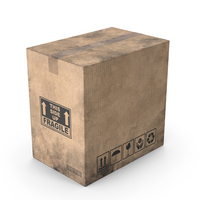 Cardboard Box Worn Closed PNG & PSD Images