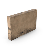 Cardboard Box Worn Closed PNG & PSD Images