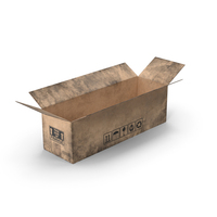 Worn Open Cardboard Box PNG & PSD Images