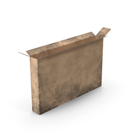 Cardboard Box Worn Simple Open PNG & PSD Images