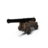Antique Cannon In The Cut PNG & PSD Images