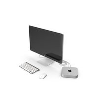 Mac Mini With Monitor PNG & PSD Images