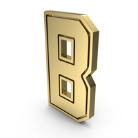 Gold Letter B PNG & PSD Images